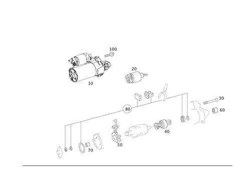 Starter Motor for 2012 Mercedes-Benz E550 #0