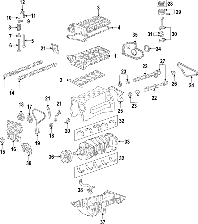 12604128 - Engine: Bearings for GM Image