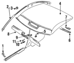 MB766596 - Body: Cowl Trim for Mitsubishi: 3000GT Image