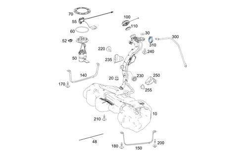 Fuel Tank with Detachable Parts for 2020 Mercedes-Benz GLC 63 AMG&reg; S #0