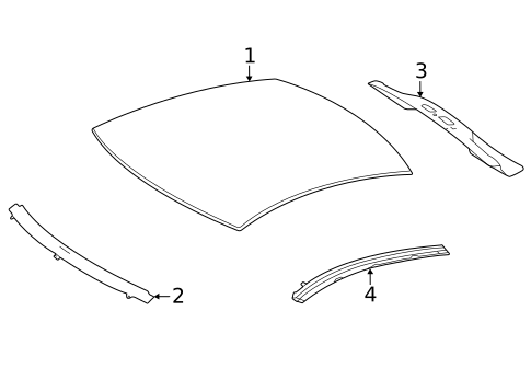 Roof & Components for 2021 Mercedes-Benz AMG GT Black Series #1