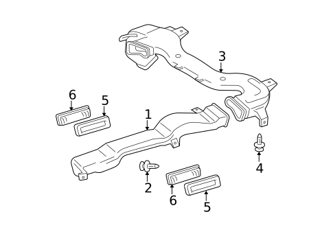 Ducts for 2010 Toyota Highlander #2
