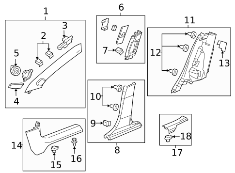 Interior Trim - Pillars for 2016 Chevrolet Cruze Limited #0