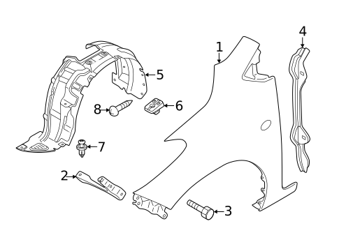 Fender & Components for 2014 Mazda 2 #0