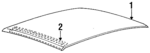 4490761 - Body: Roof Panel for Chrysler: LeBaron | Dodge: Spirit Image