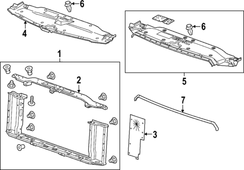 Radiator Support for 2017 GMC Sierra 1500 #0