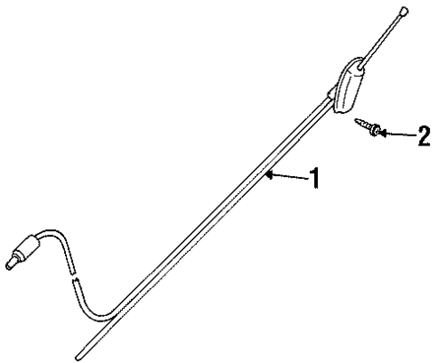 Antenna & Radio for 1999 Suzuki Esteem #0