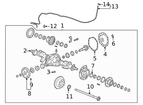 Axle Housing for 2022 Chevrolet Silverado 3500 HD #0