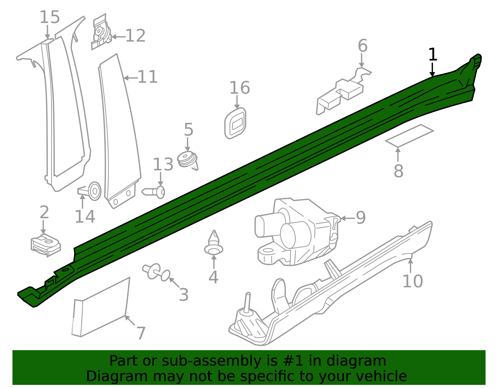 51775a3f261 - 2022-2025 BMW iX Rocker Molding (51-77-5-A3F-261