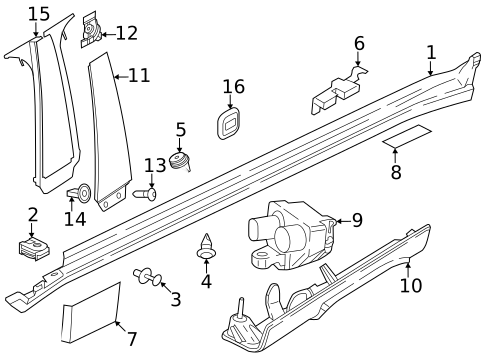 Exterior Trim - Pillars for 2023 BMW iX #0