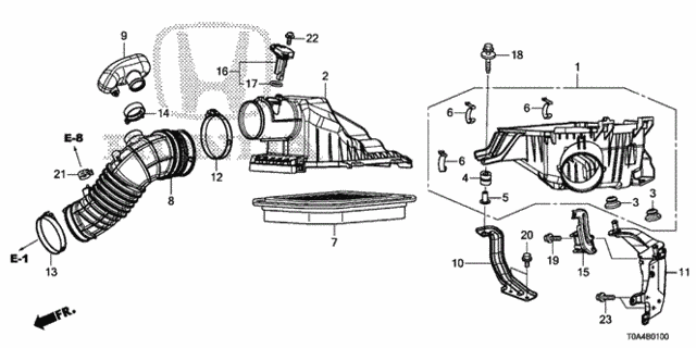 Air Cleaner (-'14) for 2013 Honda CR-V #0
