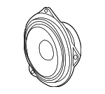 65139142512 - Body: Speaker for BMW: 325i, 325xi, 328i, 328i xDrive, 328xi, 330i, 330xi, 335d, 335i, 335i xDrive, 335is, 335xi, 645Ci, 650i, M3, M6 Image