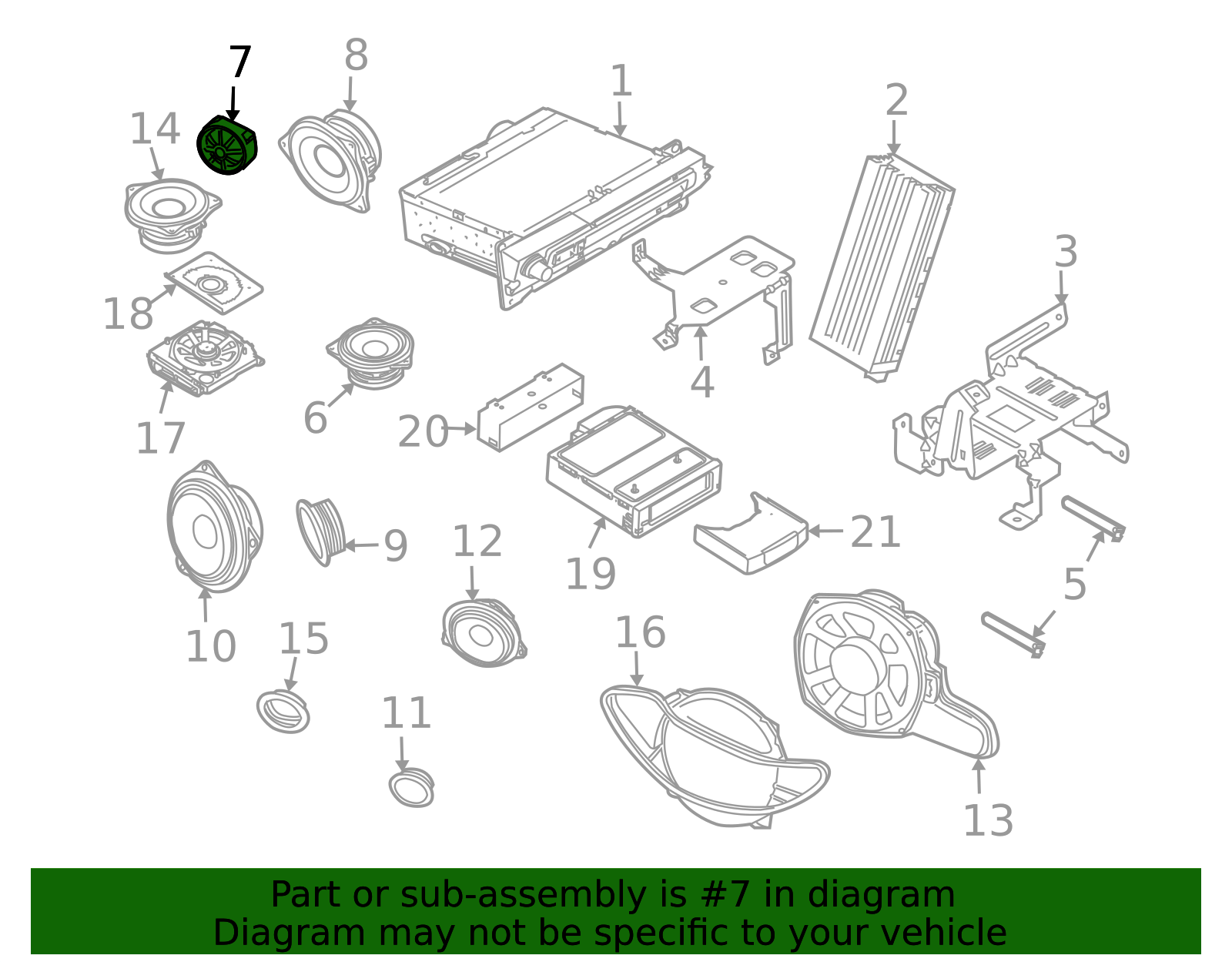 OEM Speaker 65139145383 - Restore Crisp Sound Quality | AutoNation Parts