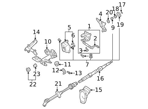 Shaft & Internal Components for 2001 Toyota Sienna #0