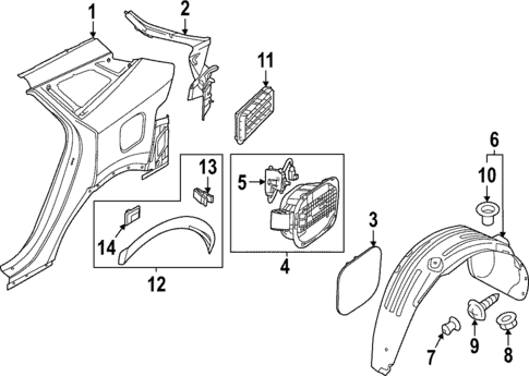 Quarter Panel & Components for 2025 Kia Sportage #0
