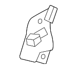 95551163305 - Body: Release Handle Bracket for Porsche: Cayenne, Panamera Image