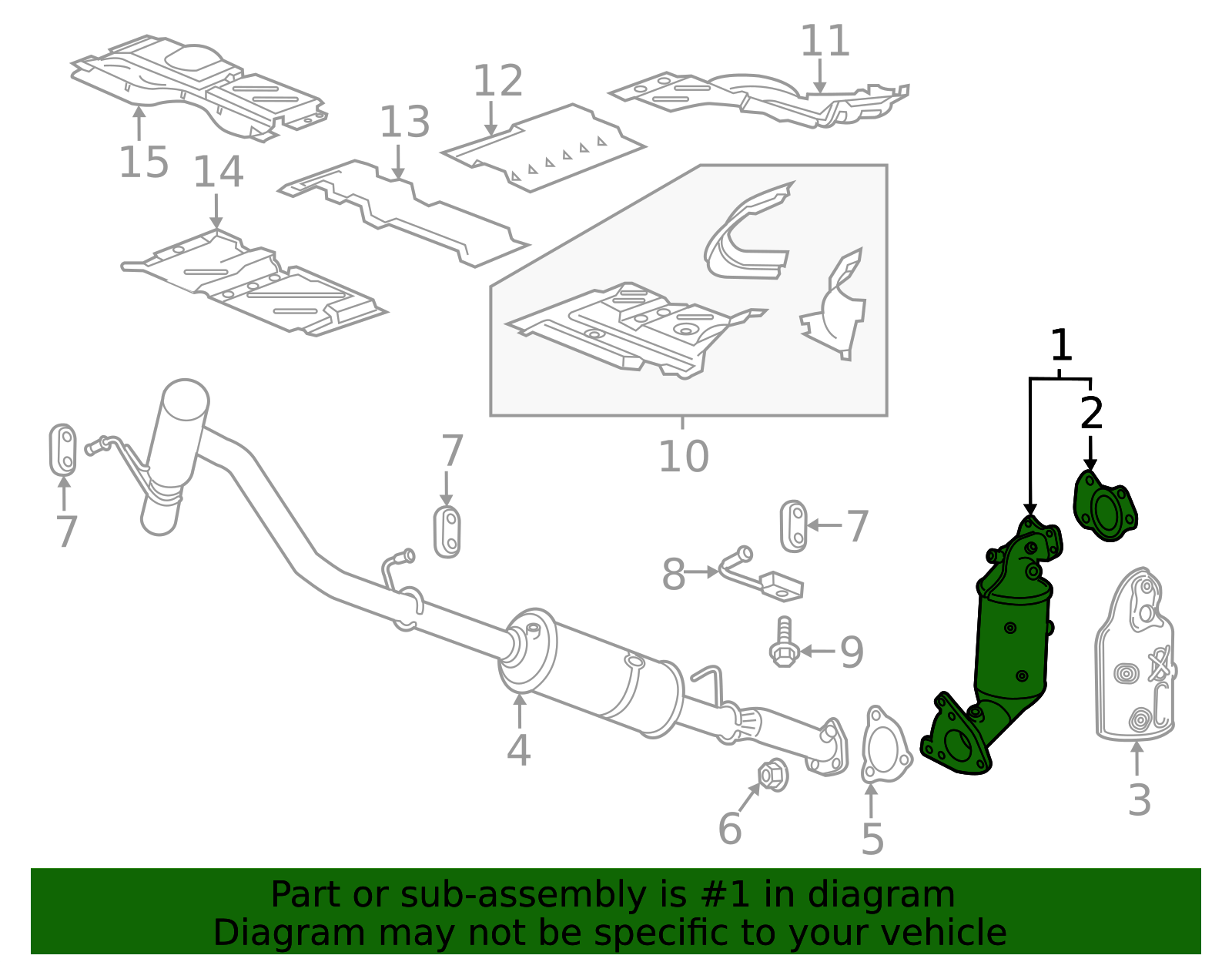 55589482 - Oxidation Catalytic Converter with Bracket, Bushing, Gasket ...