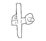 8271133560 - Body: Front Hose Upper Retainer for Toyota Image image