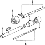7836132 - Steering: Jacket for Buick: Electra, LeSabre | Chevrolet: Caprice, Impala | Oldsmobile: 98, Custom Cruiser, Delta 88 | Pontiac: Parisienne, Safari Image