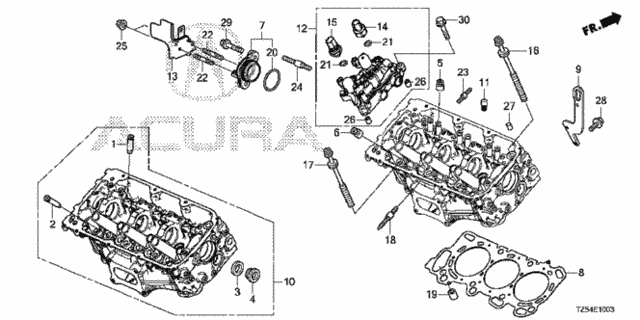 Rear Cylinder Head (3.0L) for 2020 Acura MDX #0