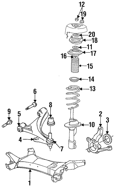 Suspension Components for 1994 Dodge Caravan #0