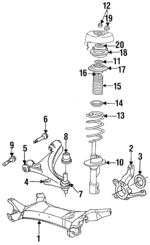6501484 - Suspension: Cross-member Pivot Bracket for Chrysler: Imperial, LeBaron, TC Maserati, Town &amp; Country | Dodge: Caravan, Grand Caravan, Shadow Image