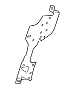 66201VC050 - Body: Display Unit Bracket for Subaru Image