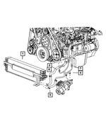 52113125AF - Steering: Power Steering Return Hose, Return for Dodge: Ram 1500, Ram 2500, Ram 3500 Image