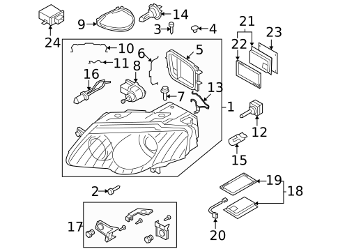 Bulbs - Chassis for 2009 Volkswagen Passat #4