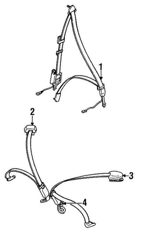 Front Seat Belts for 1991 Dodge Stealth #0