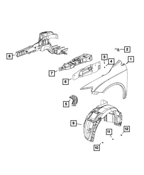 Fenders for 2015 Chrysler 200 #0