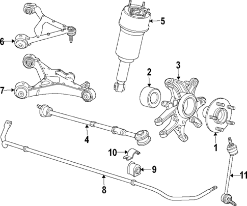 Rear Suspension for 2009 Jaguar Vanden Plas #1
