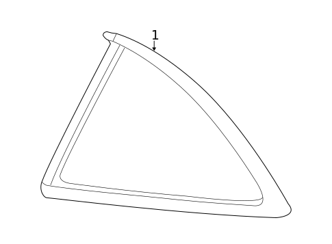 Glass & Hardware for 2014 Chevrolet Camaro #1