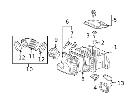 Air Intake for 2008 Chevrolet Uplander #0