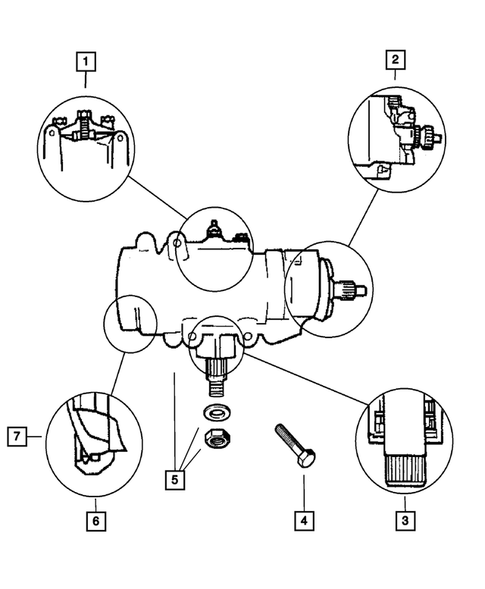 Steering Gear for 2002 Jeep Wrangler #0