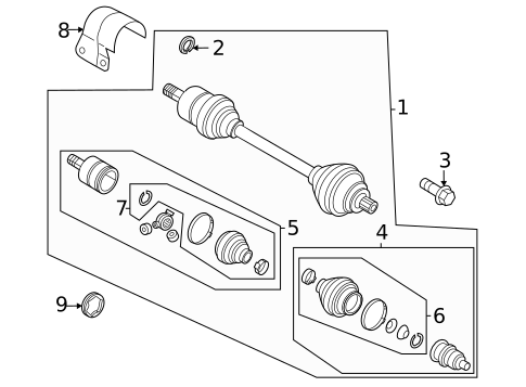 Drive Axles for 2023 Volkswagen Taos #1