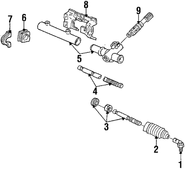 E3FZ3C716A - Steering: Rack And Pinion Mount Bushing for Ford Image