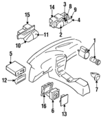 MB561810 - Electrical: Mirror Switch for Dodge: Colt, Stealth Image