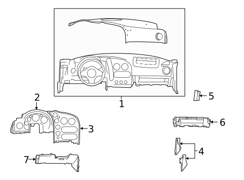 Instrument Panel Components for 2005 Dodge Viper #0