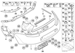 51127000349 - : Pad, Bumper, Rear for BMW Image