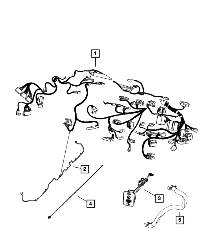 68084140AC - : Instrument Panel Wiring for Mopar Image
