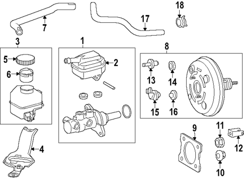 Vacuum Booster for 2024 Lexus TX350 #0