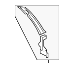 63320SHJA01ZZ - : 2008-2010 Honda Odyssey - Gutter R Rear Pillar for Honda: Odyssey Image