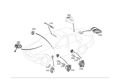 Loudspeaker for 2005 Mercedes-Benz C55 AMG #0