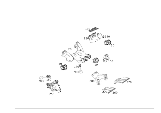 2468304100 - Heating and Ventilation: Air Vent for Mercedes-Benz: B Electric Drive, B250e Image image