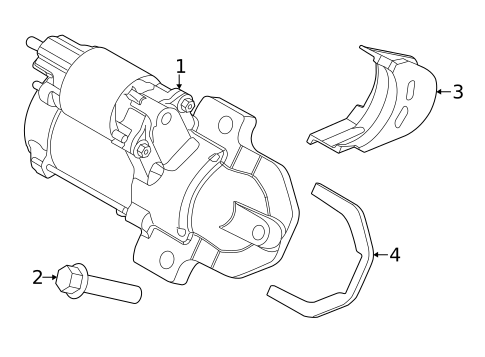Starter for 2013 Land Rover LR2 #0