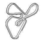 2521225000 - Cooling System: Serpentine Belt for Kia Image