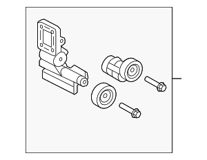 252802G000 - Cooling System: Tensioner for Kia: Forte, Forte Koup, Optima, Rondo Image
