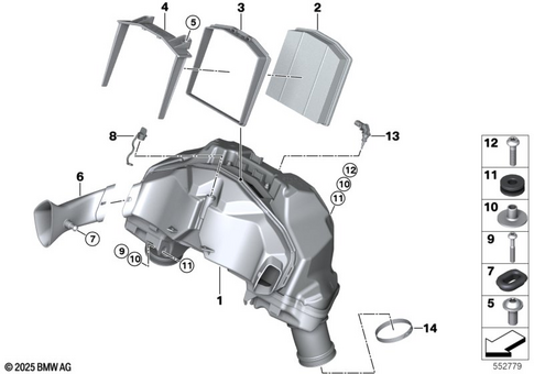 Intake Muffler for 2025 BMW-Motorrad R 1300 RS #0