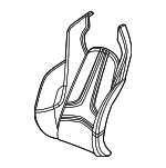 86796608 - : Seat Back Cover for Chevrolet: Corvette Image